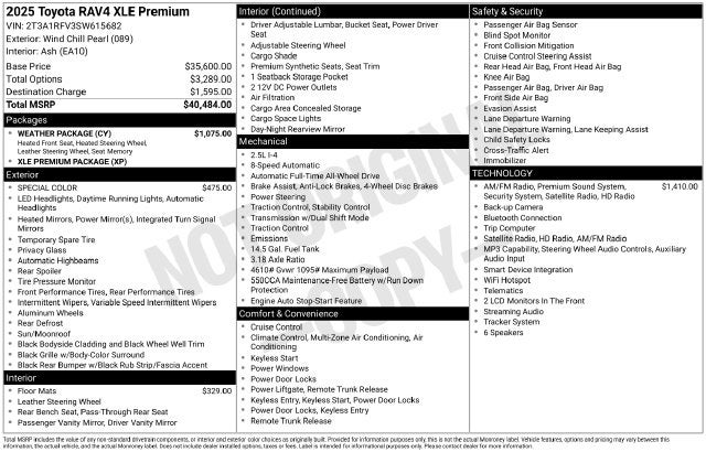 2025 Toyota RAV4 XLE Premium