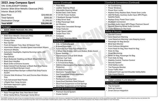 2023 Jeep Compass Sport