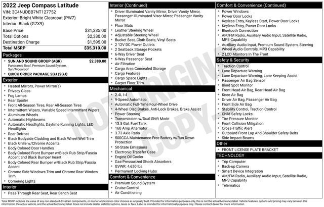 2022 Jeep Compass Latitude
