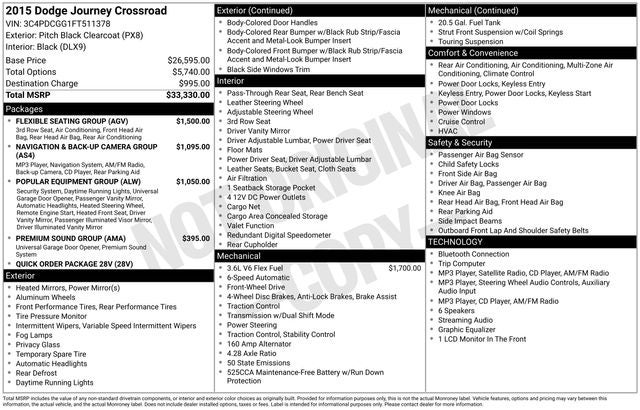 2015 Dodge Journey Crossroad