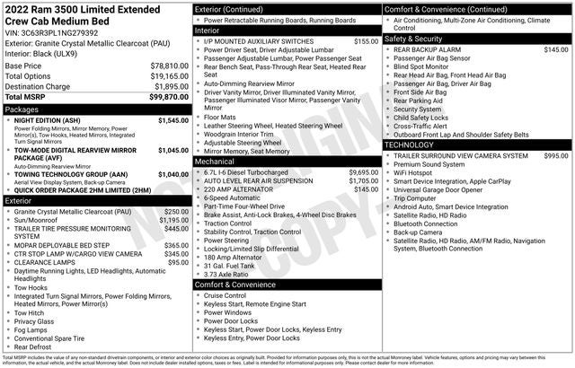 2022 RAM 3500 Limited