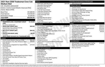 2021 RAM 2500 Tradesman