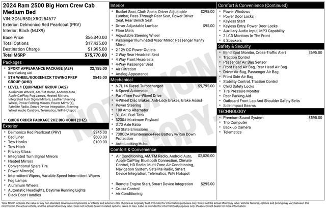2024 RAM 2500 Big Horn