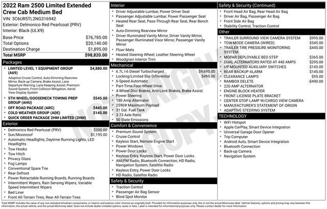 2022 RAM 2500 Limited