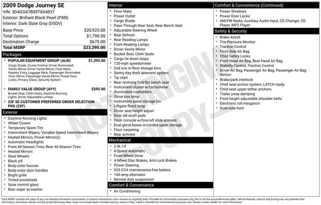 2009 Dodge Journey SE