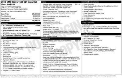 2015 GMC Sierra 1500 SLT