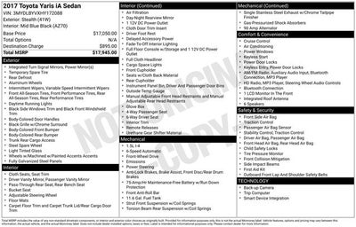 2017 Toyota Yaris iA Base