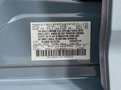 2025 Nissan Sentra SR