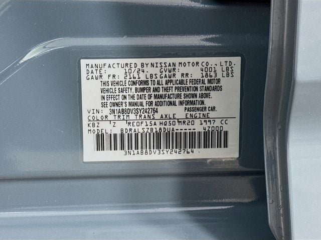 2025 Nissan Sentra SR