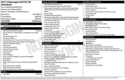 2017 Volkswagen Golf GTI Base