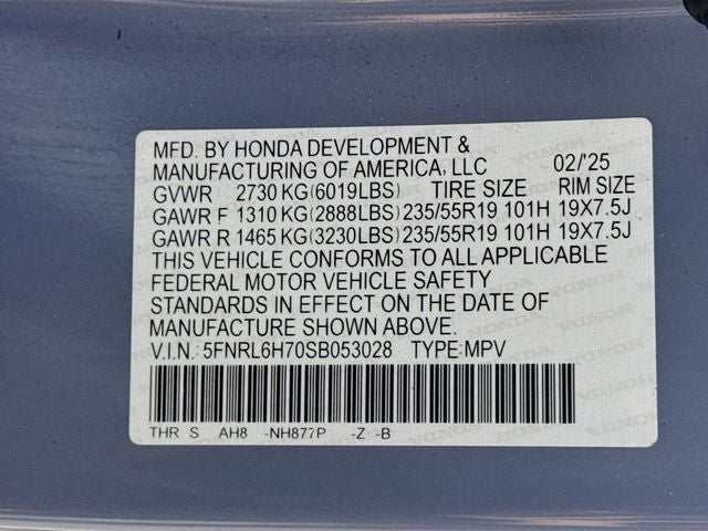 2025 Honda Odyssey Sport-L