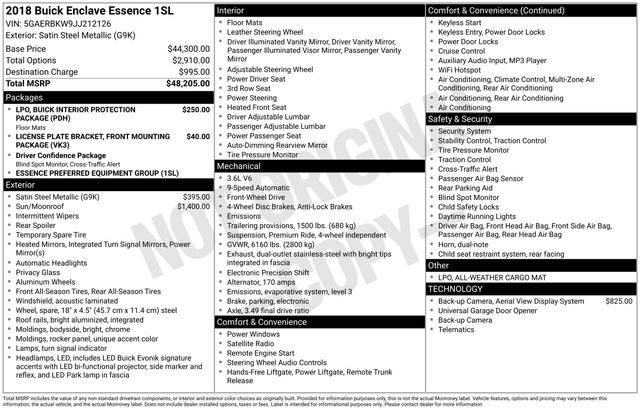 2018 Buick Enclave Essence