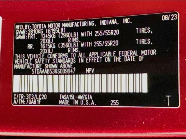 2024 Toyota Grand Highlander Limited