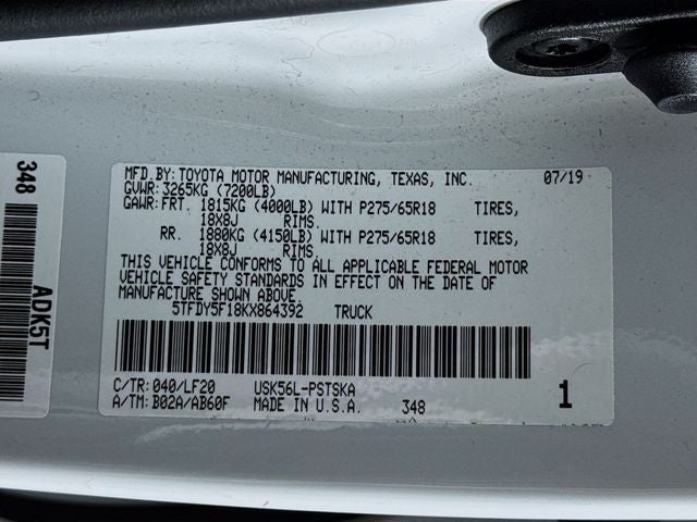 2019 Toyota Tundra TRD Pro