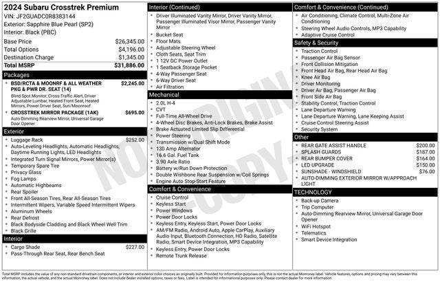 2024 Subaru Crosstrek Premium
