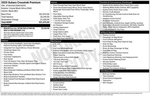 2025 Subaru Crosstrek Premium