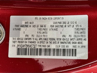 2021 Mazda Mazda Miata RF Grand Touring