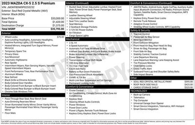 2023 Mazda Mazda CX-5 2.5 S Premium Package