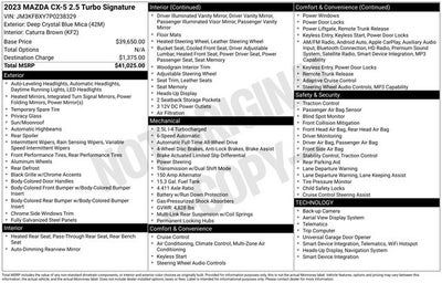 2023 Mazda Mazda CX-5 2.5 Turbo Signature