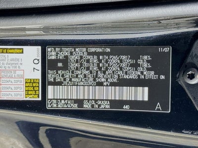 2008 Toyota FJ Cruiser BASE