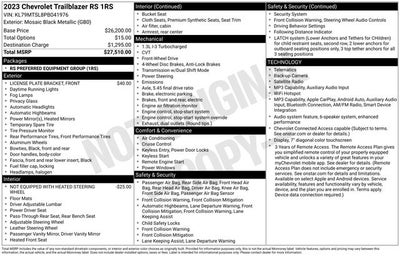 2023 Chevrolet TrailBlazer RS