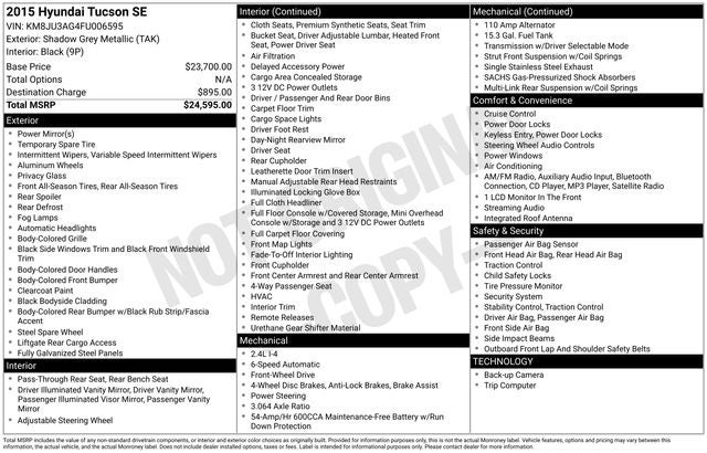 2015 Hyundai Tucson SE