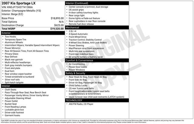 2007 Kia Sportage LX