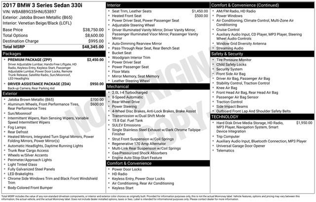 2017 BMW 3 Series 330i