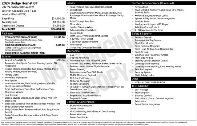 2024 Dodge Hornet GT